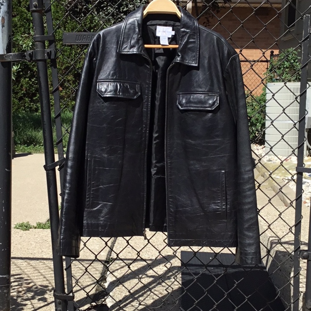 Calvin Klein Jeans Black Leather Jacket